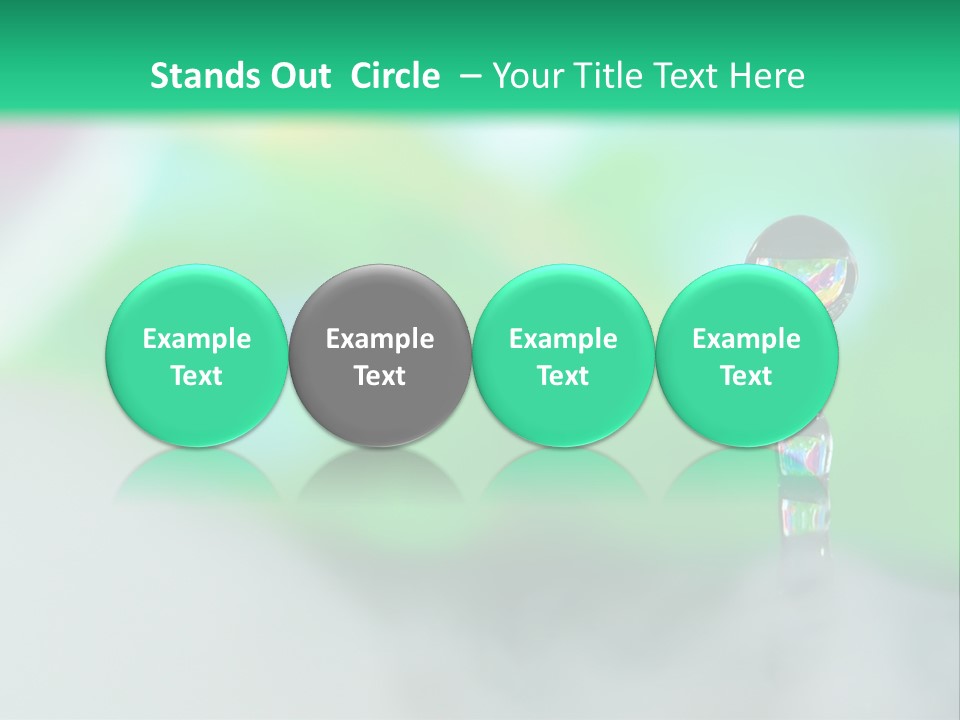 Drip Droplet Sculpture PowerPoint Template