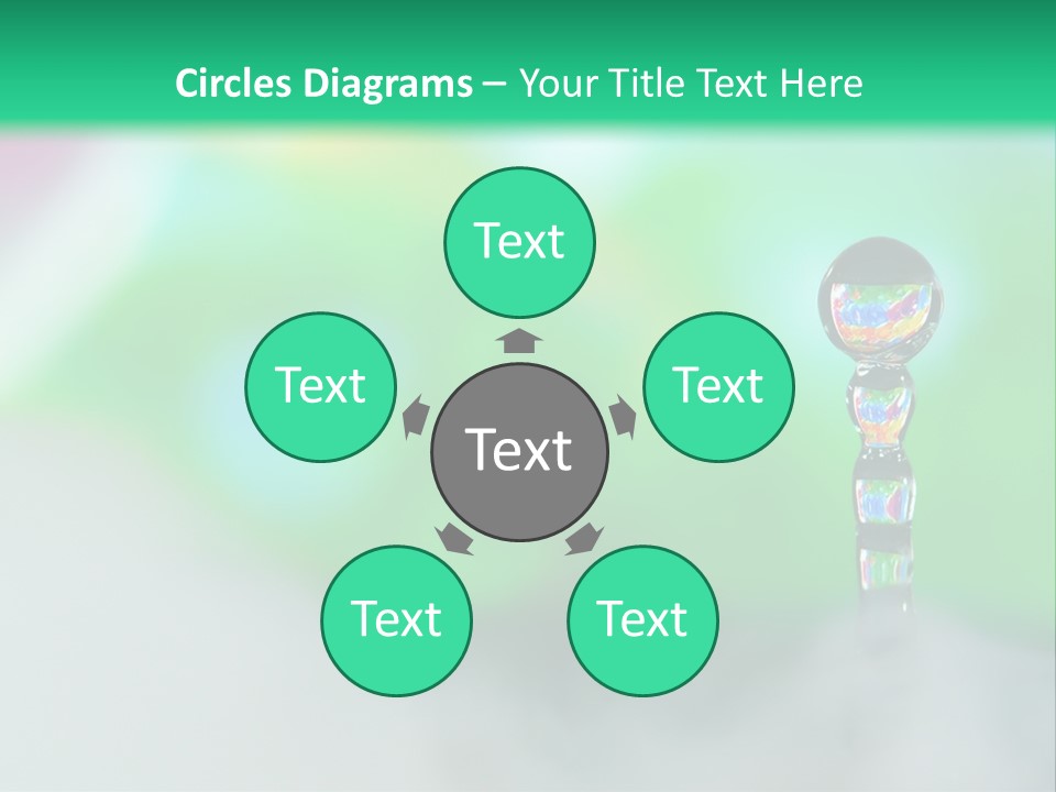 Drip Droplet Sculpture PowerPoint Template