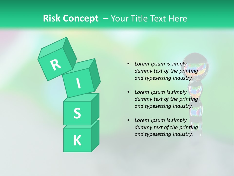 Drip Droplet Sculpture PowerPoint Template