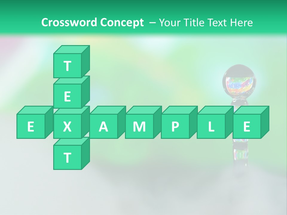 Drip Droplet Sculpture PowerPoint Template