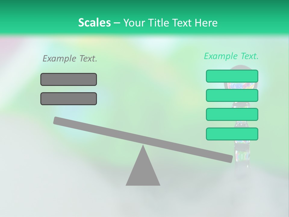 Drip Droplet Sculpture PowerPoint Template