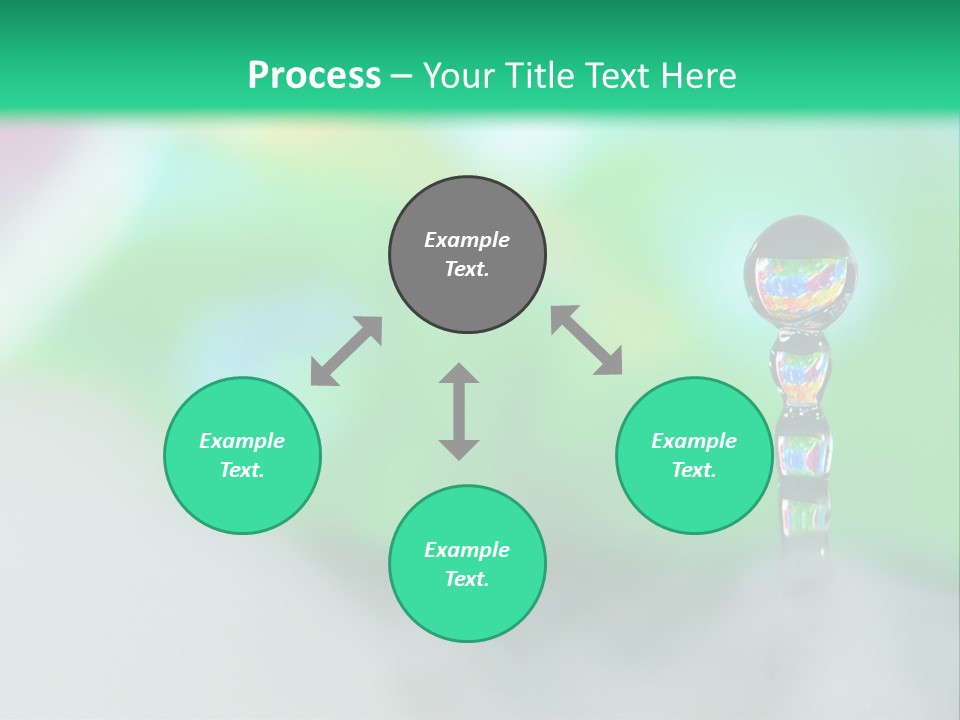 Drip Droplet Sculpture PowerPoint Template
