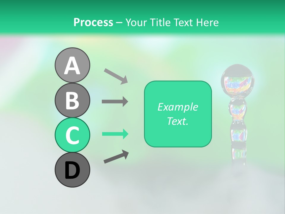 Drip Droplet Sculpture PowerPoint Template