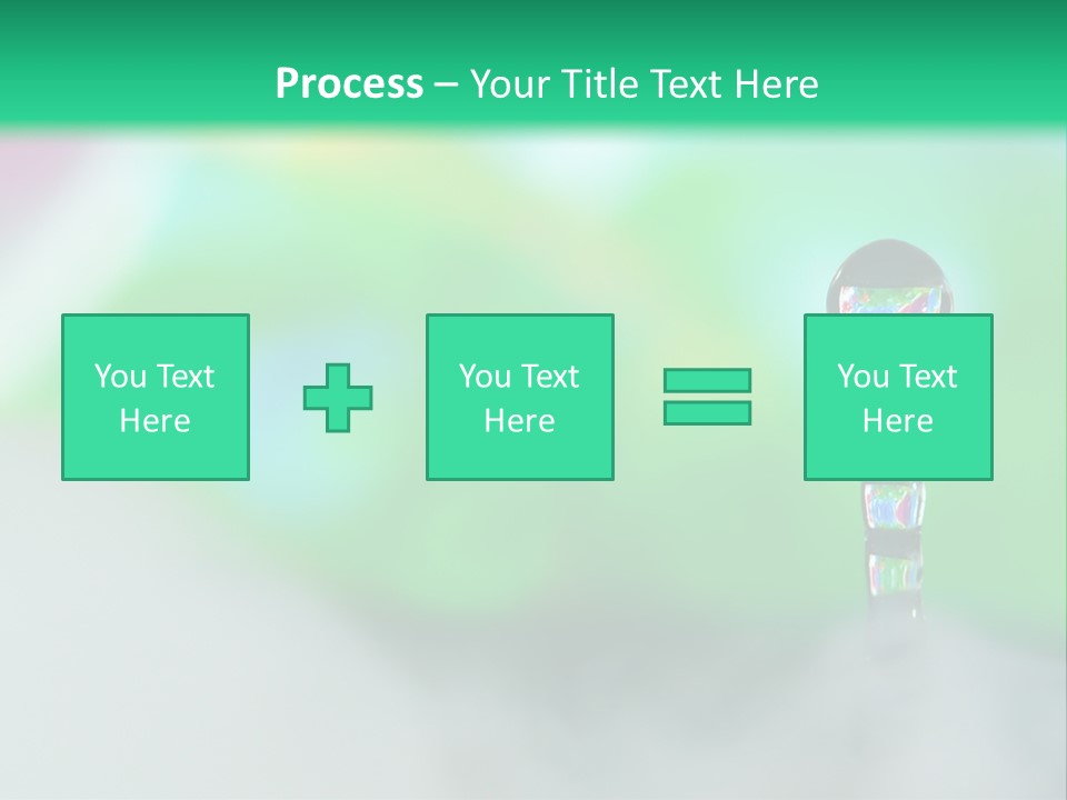 Drip Droplet Sculpture PowerPoint Template