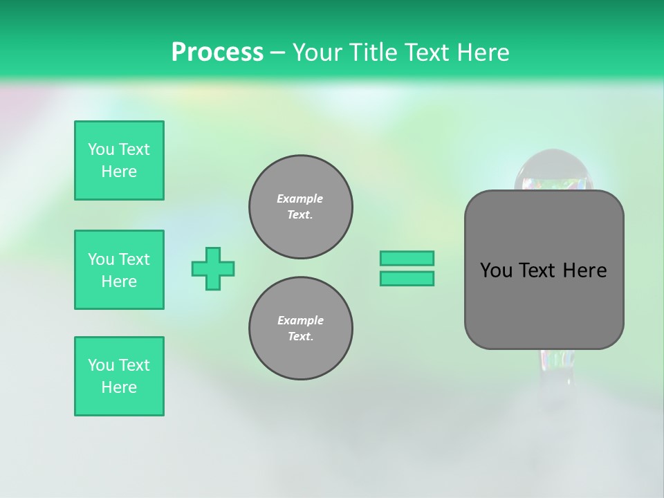 Drip Droplet Sculpture PowerPoint Template