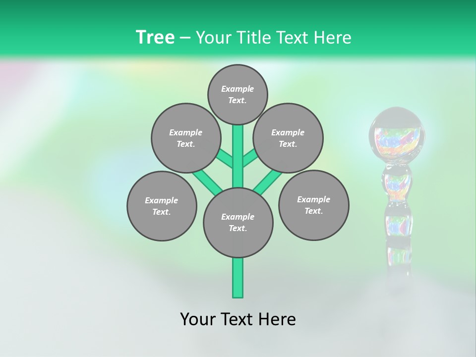Drip Droplet Sculpture PowerPoint Template