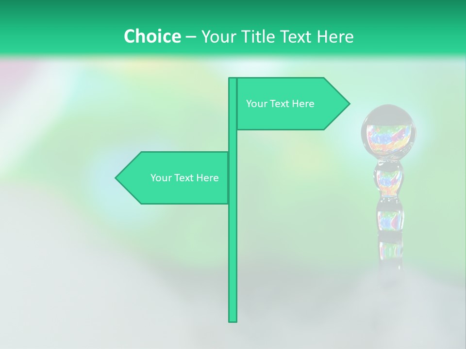 Drip Droplet Sculpture PowerPoint Template