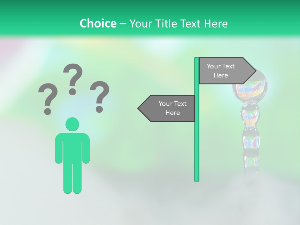 Drip Droplet Sculpture PowerPoint Template