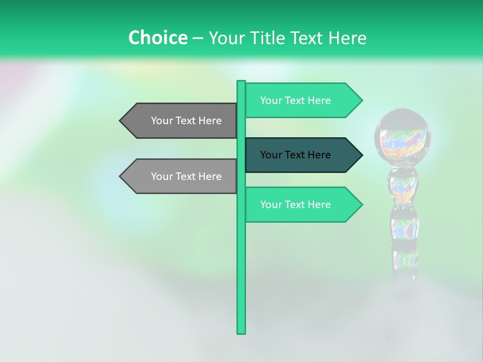 Drip Droplet Sculpture PowerPoint Template