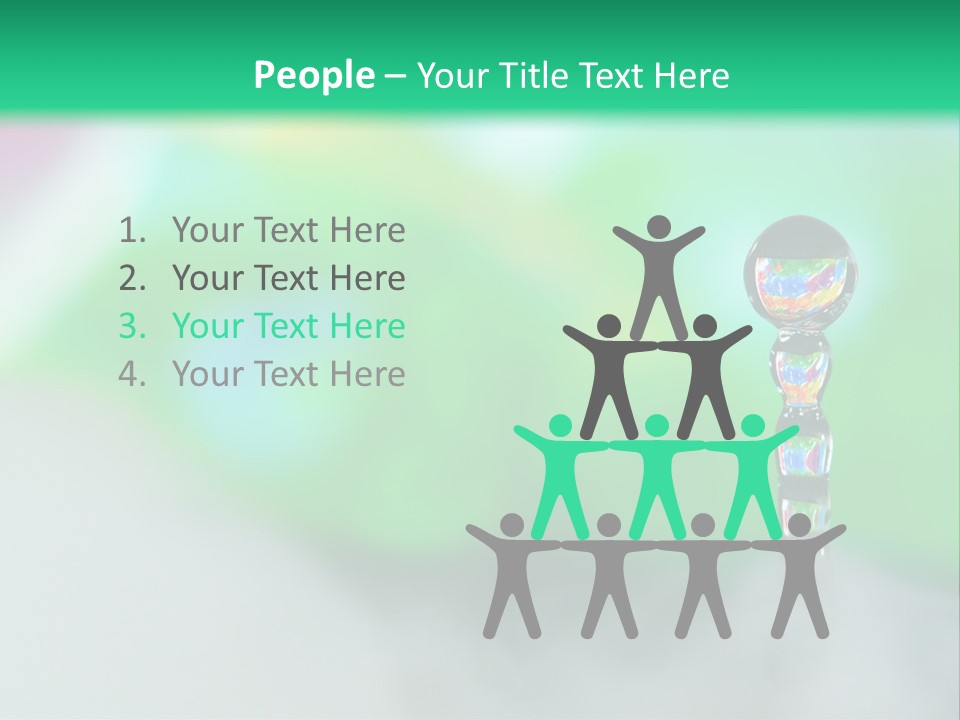 Drip Droplet Sculpture PowerPoint Template