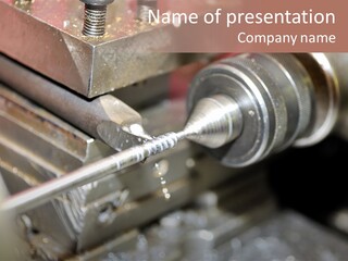 Shavings Worker Engine PowerPoint Template