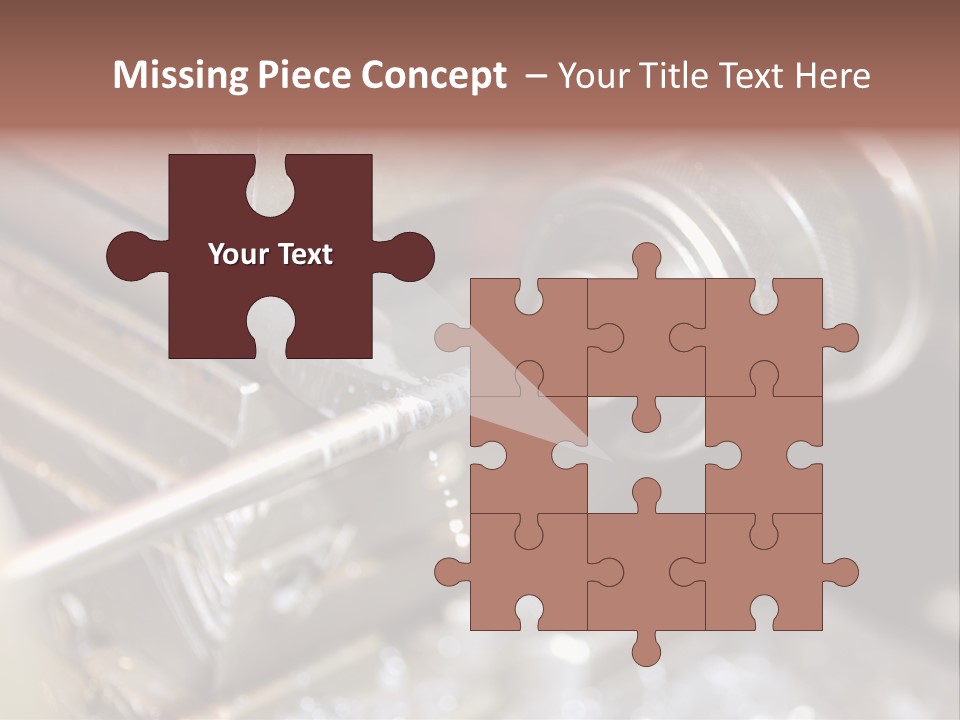 Shavings Worker Engine PowerPoint Template