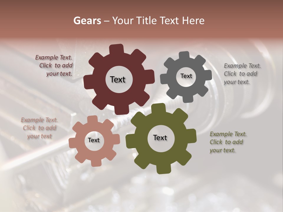 Shavings Worker Engine PowerPoint Template