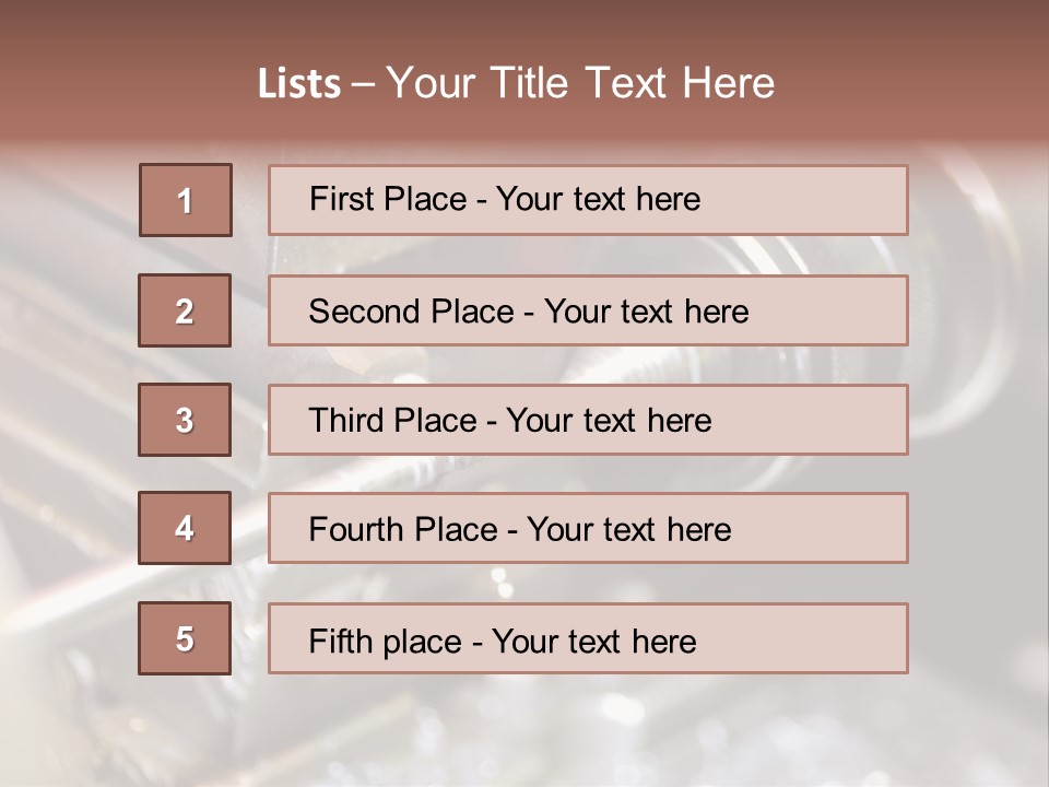 Shavings Worker Engine PowerPoint Template