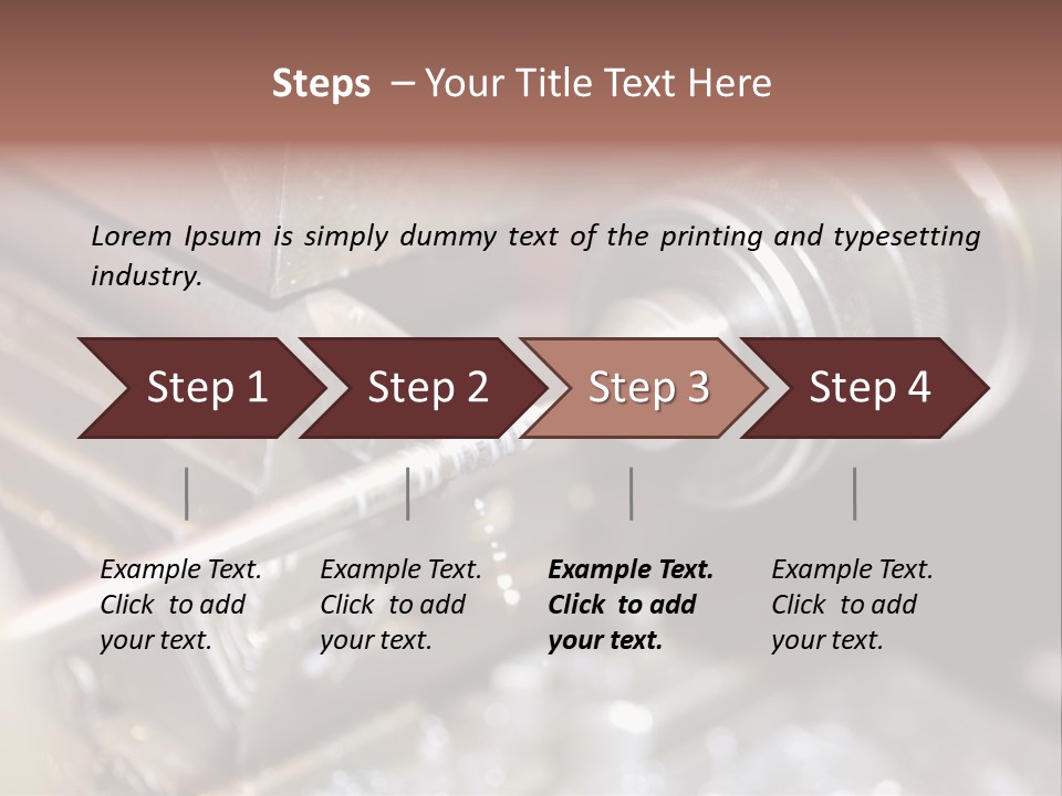Shavings Worker Engine PowerPoint Template