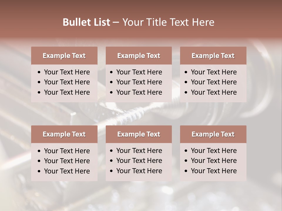 Shavings Worker Engine PowerPoint Template