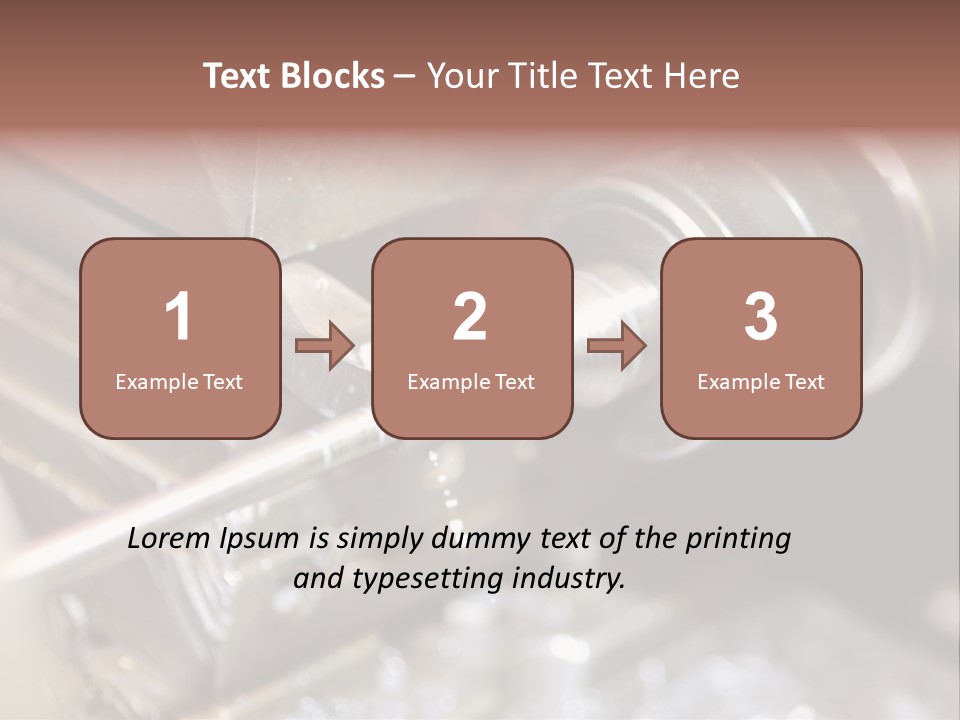 Shavings Worker Engine PowerPoint Template