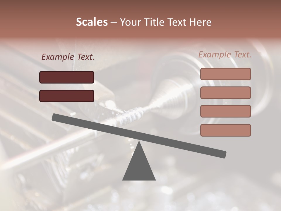 Shavings Worker Engine PowerPoint Template