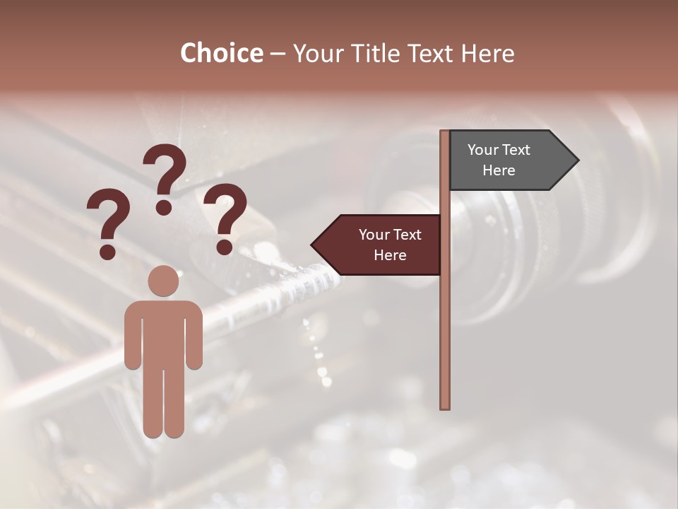 Shavings Worker Engine PowerPoint Template
