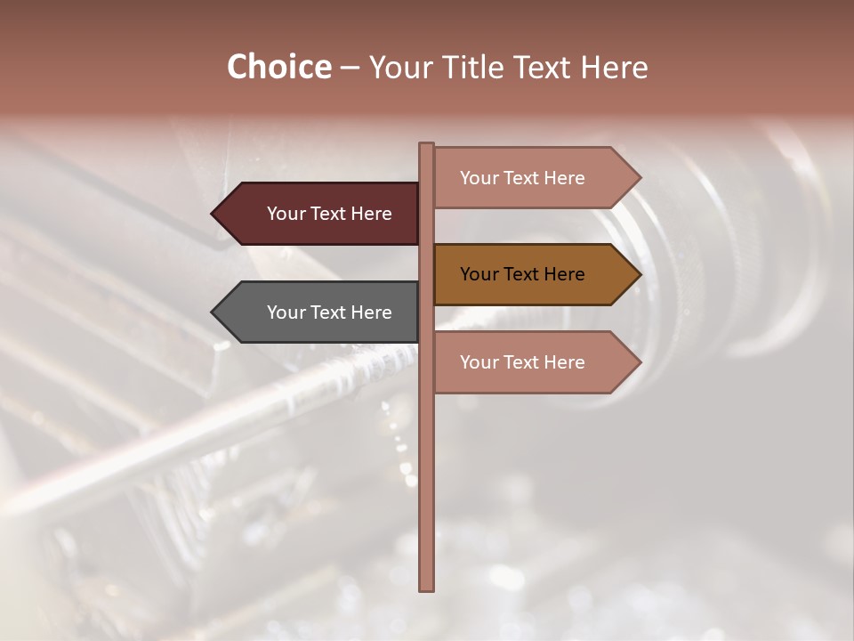 Shavings Worker Engine PowerPoint Template