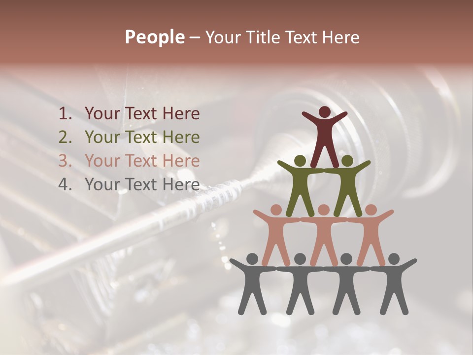 Shavings Worker Engine PowerPoint Template