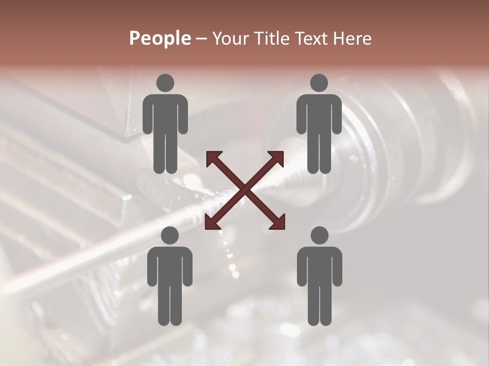 Shavings Worker Engine PowerPoint Template