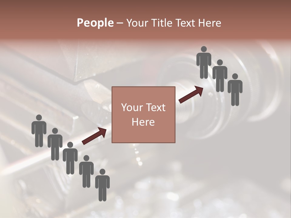 Shavings Worker Engine PowerPoint Template