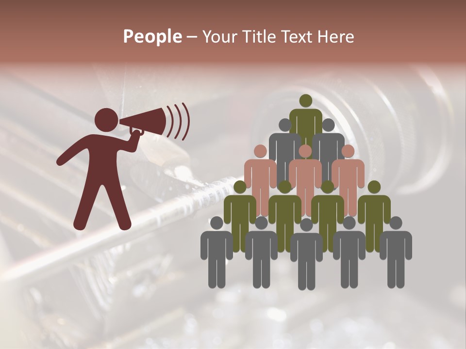 Shavings Worker Engine PowerPoint Template