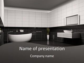 Lamp Steel Floor PowerPoint Template