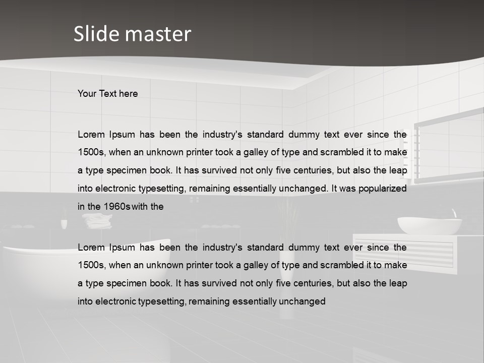 Lamp Steel Floor PowerPoint Template