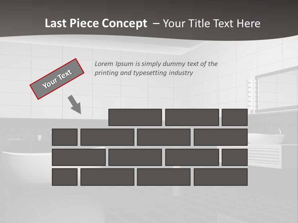 Lamp Steel Floor PowerPoint Template