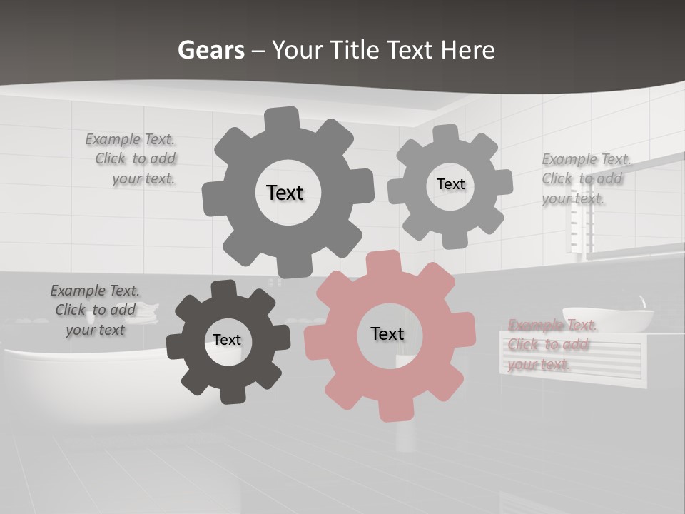 Lamp Steel Floor PowerPoint Template