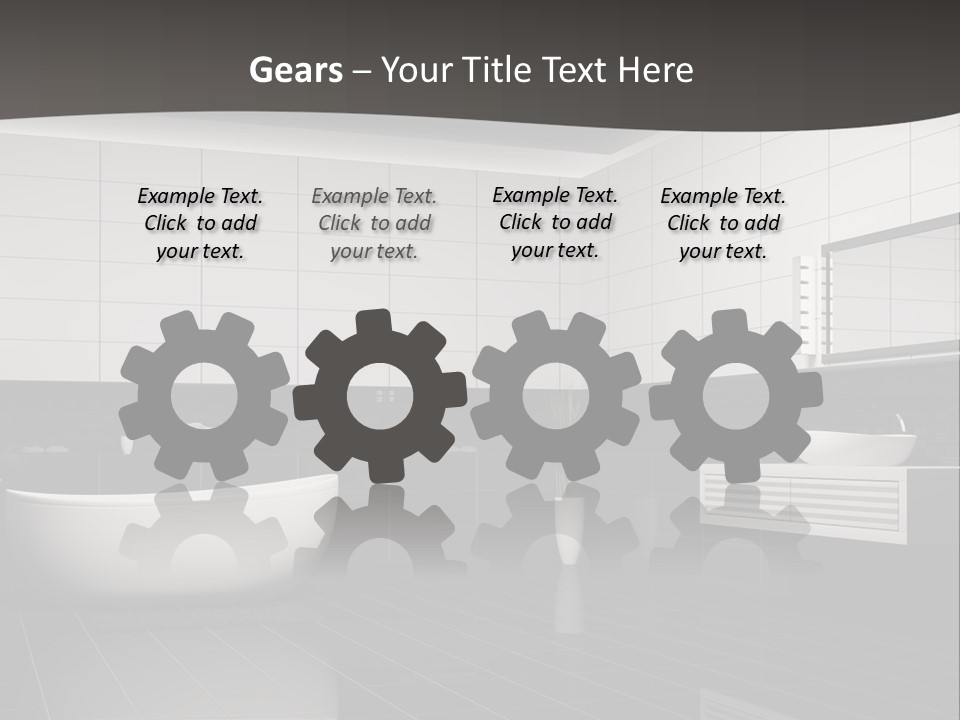 Lamp Steel Floor PowerPoint Template