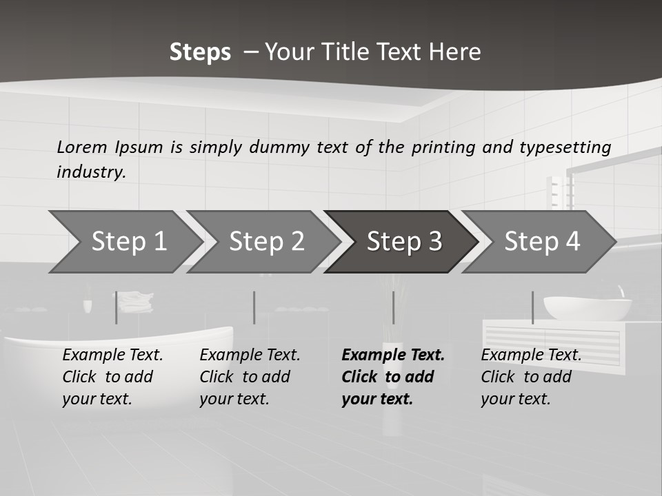 Lamp Steel Floor PowerPoint Template