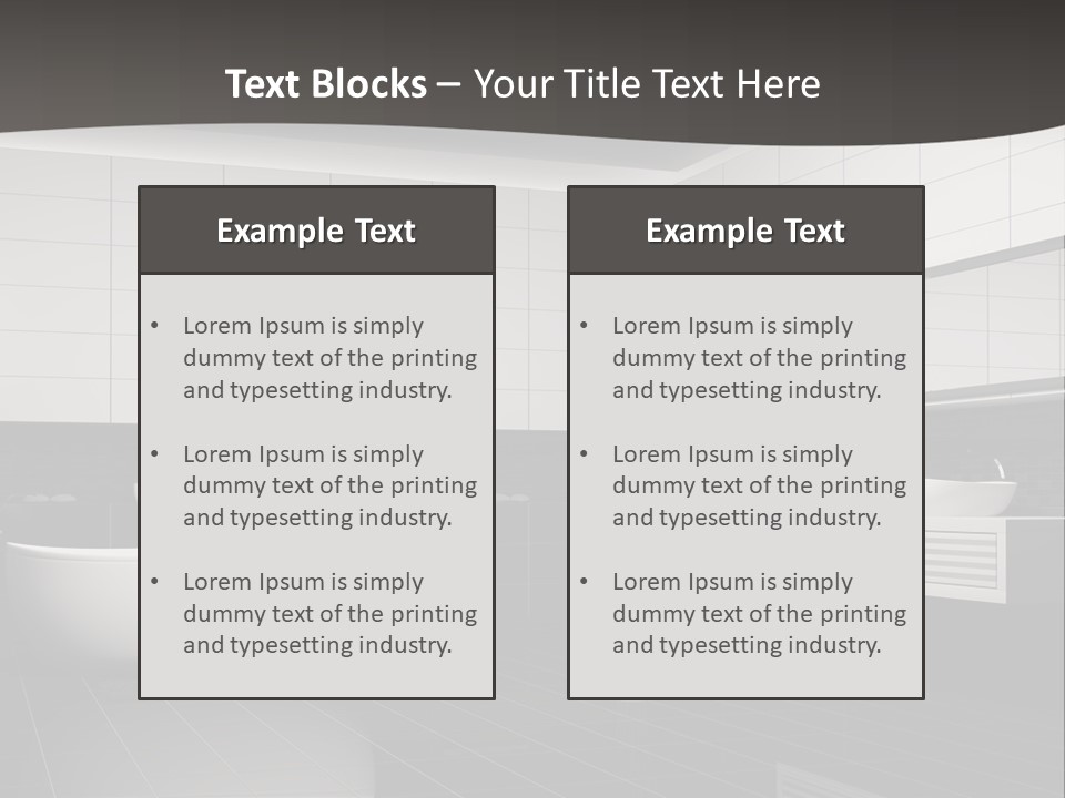 Lamp Steel Floor PowerPoint Template