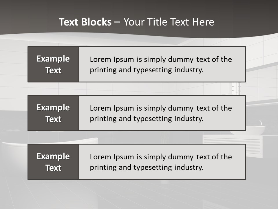 Lamp Steel Floor PowerPoint Template