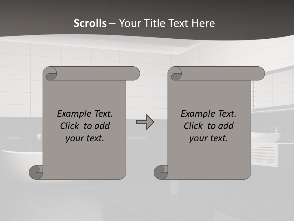 Lamp Steel Floor PowerPoint Template