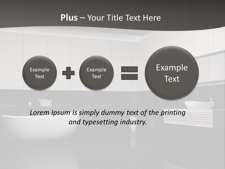 Lamp Steel Floor PowerPoint Template
