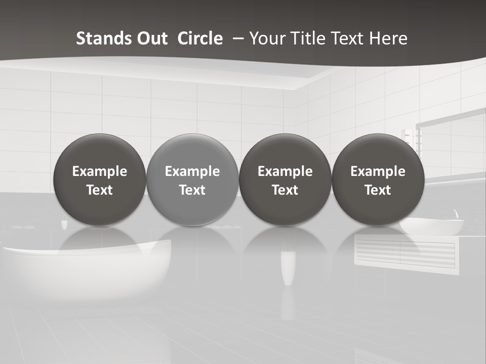 Lamp Steel Floor PowerPoint Template