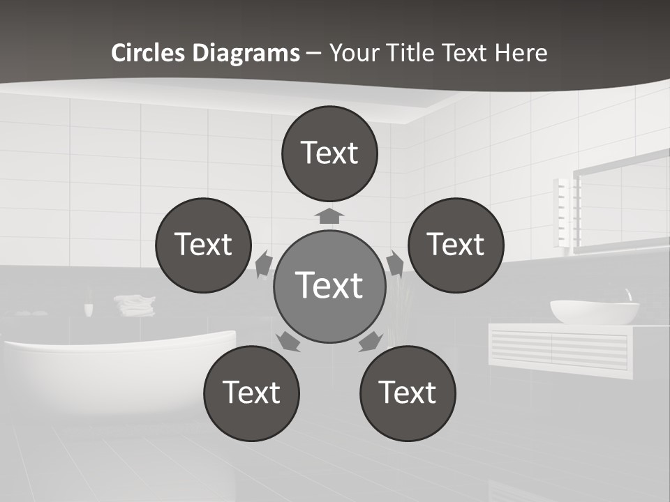 Lamp Steel Floor PowerPoint Template