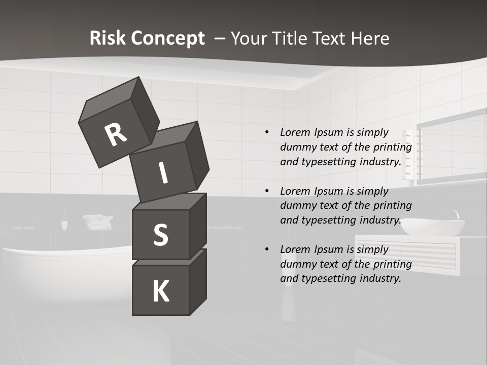 Lamp Steel Floor PowerPoint Template