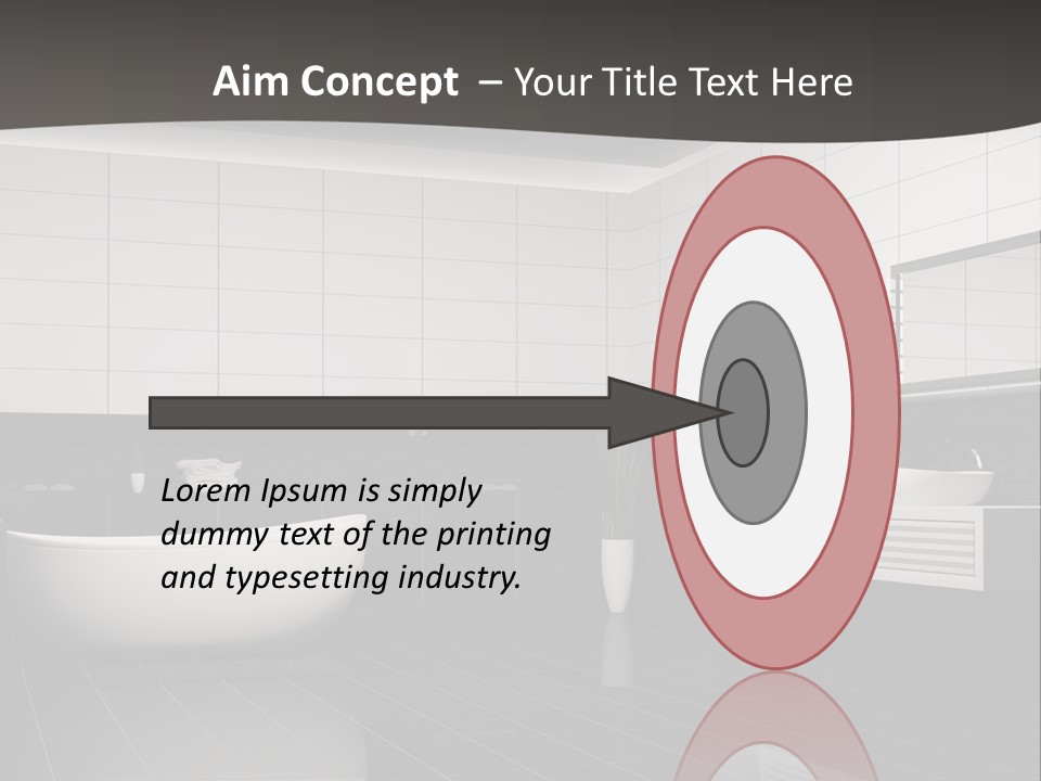 Lamp Steel Floor PowerPoint Template