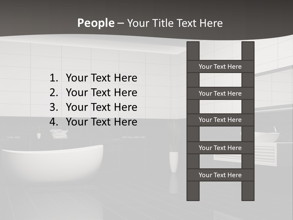 Lamp Steel Floor PowerPoint Template