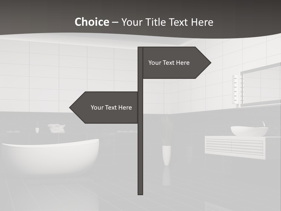 Lamp Steel Floor PowerPoint Template