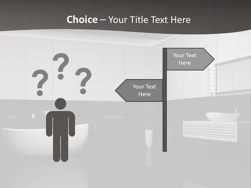 Lamp Steel Floor PowerPoint Template