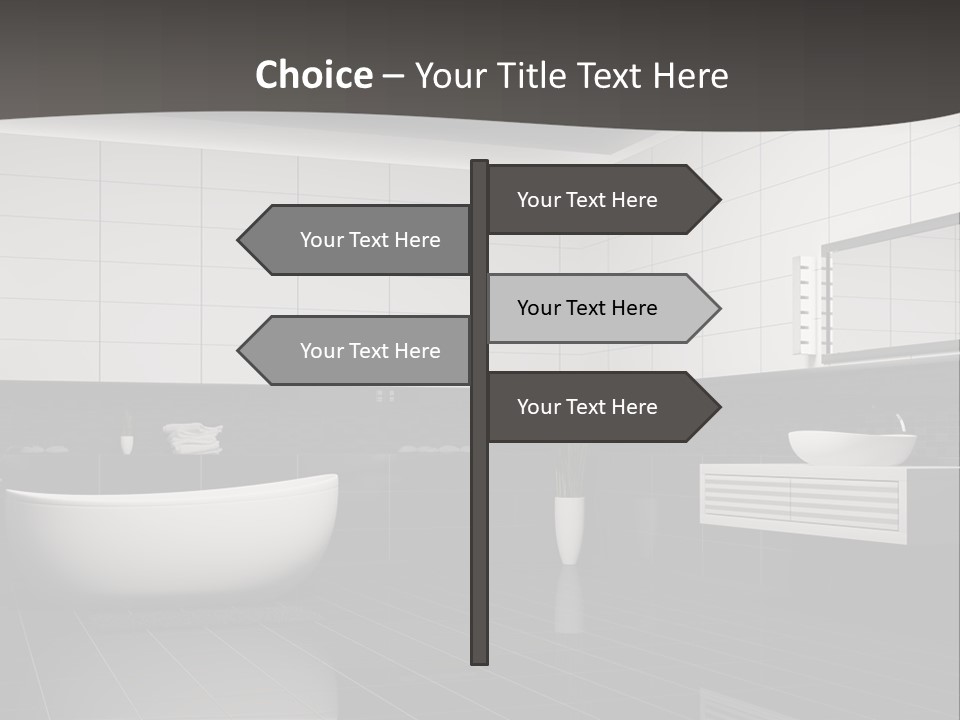Lamp Steel Floor PowerPoint Template