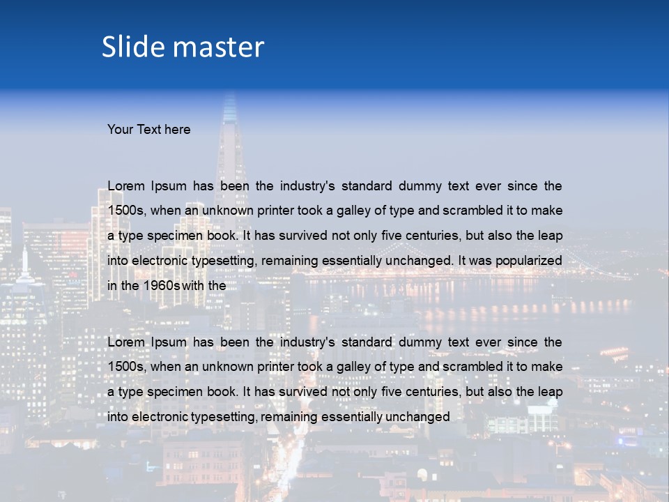 Architecture Bridge Francisco PowerPoint Template