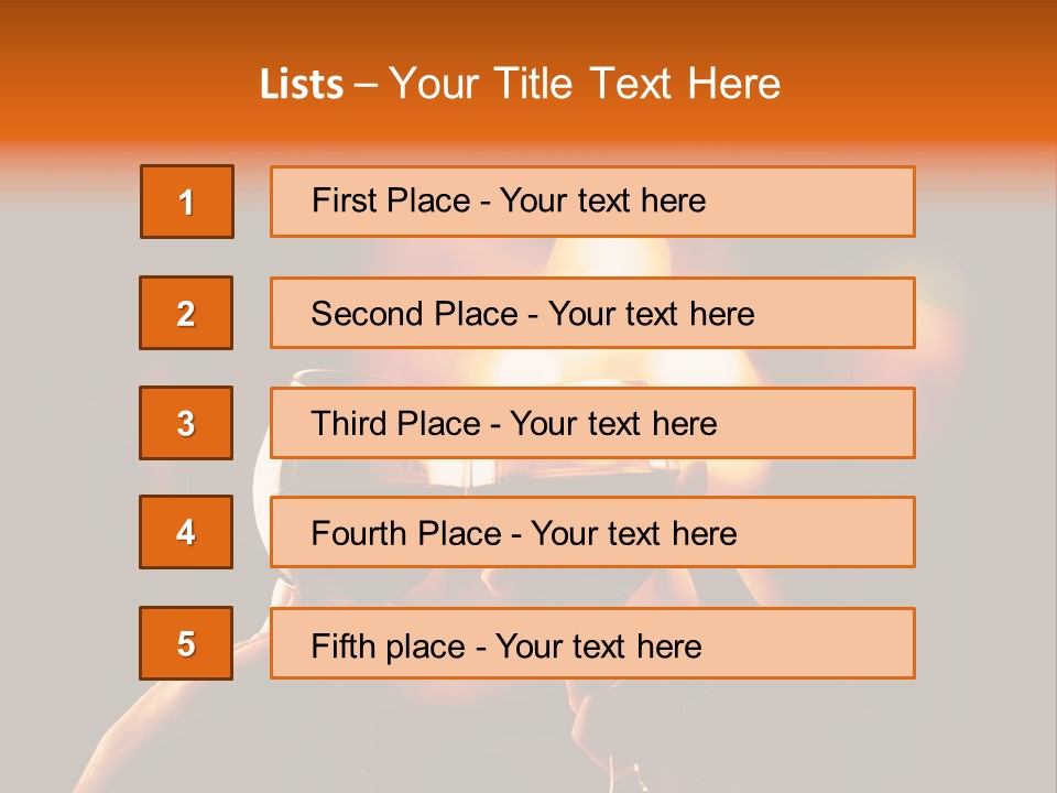 Two Glasses Of Wine Being Toasted By A Person PowerPoint Template