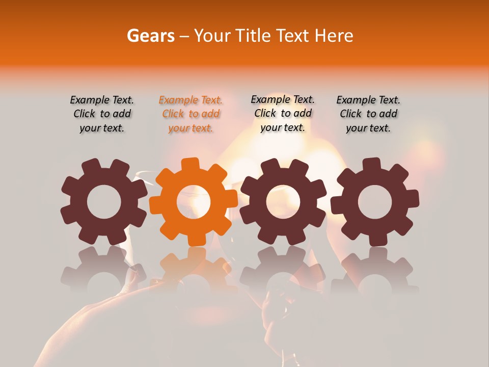 Two Glasses Of Wine Being Toasted By A Person PowerPoint Template