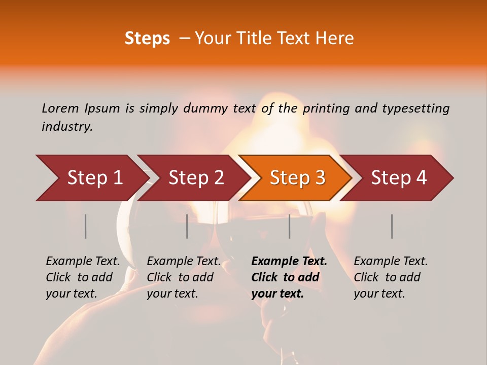 Two Glasses Of Wine Being Toasted By A Person PowerPoint Template